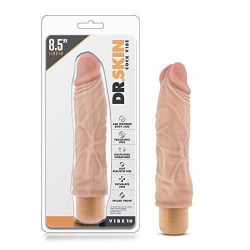 Dr Skin 8.5 Inch Cock Vibe - Vibe 10
