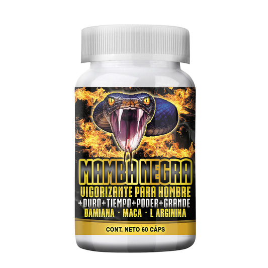 Mamba Negra Vigorizante Para Hombre 60caps
