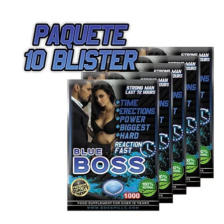 Blue Boss 2000 Plus 72hrs 1 Toma Paq 10 Blister
